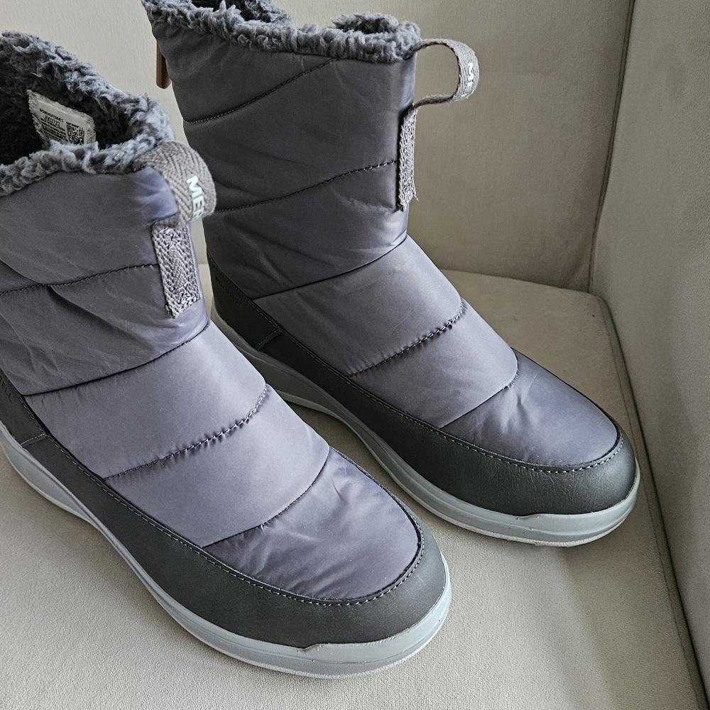 Woman Merrell Snowcreek Sport, Polar Waterproof Gray Snow Boots.  Size 7.